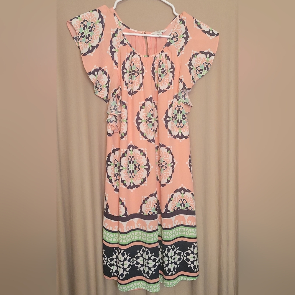 Petite Small Crown and Ivory dress, with Elephants!